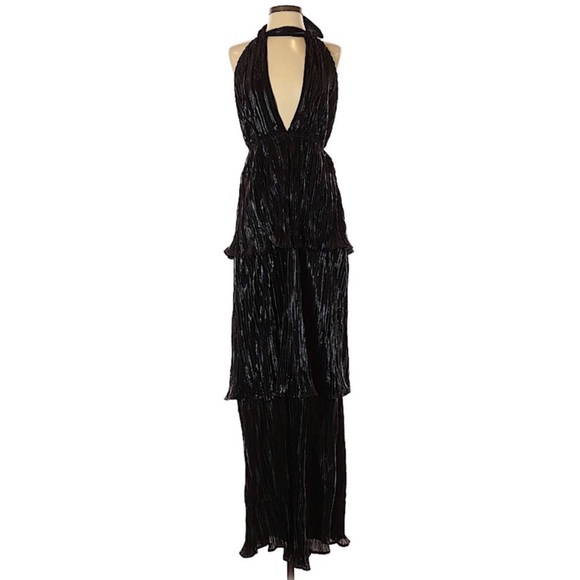 Nasty Gal Midnight Kiss tiered ruffle maxi dress - Picture 3 of 6
